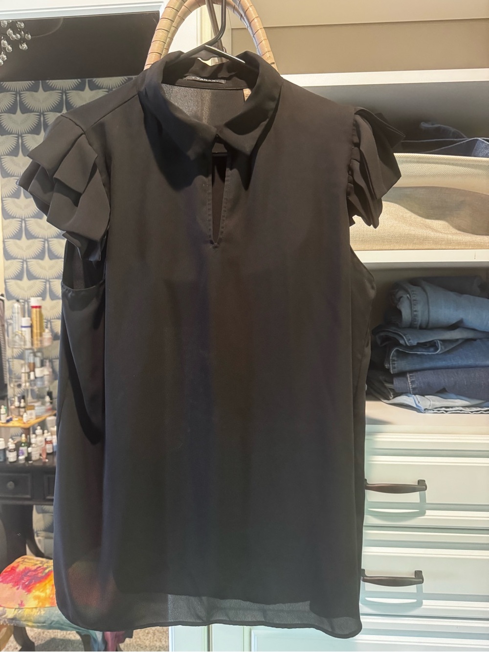 Tahari blouse, size L